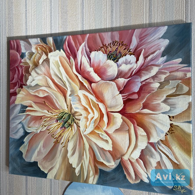 Картина «пионы» Павлодар - изображение 1
