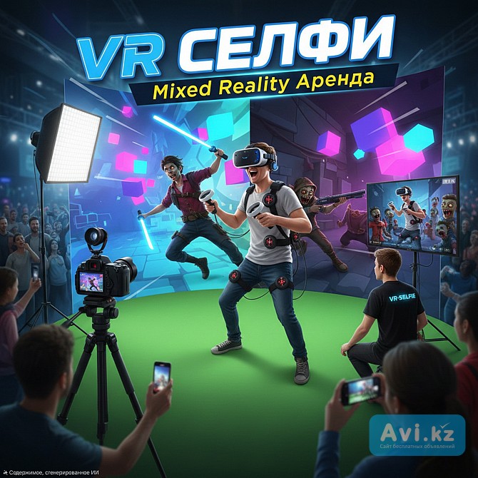 Аренда прокат в Алматы Vr-selfe/mixed Reality/virtual Project/смешанная реальность/ вр очки Алматы - изображение 1