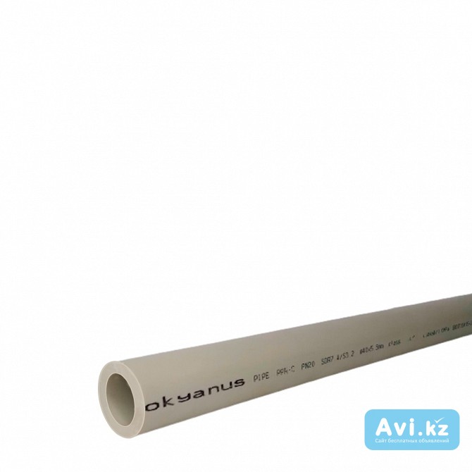Труба пластиковая Ппр 40х5, 5 мм Okyanus Алматы - изображение 1