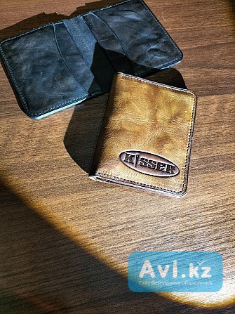 Бифолд-(kisser)-винтажная кожа Лисаковск - изображение 1