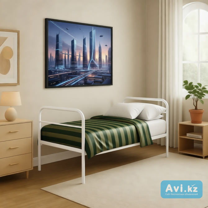 Продам Кровать металлическая разборная одноярусная 70*190 Другой город России - изображение 1