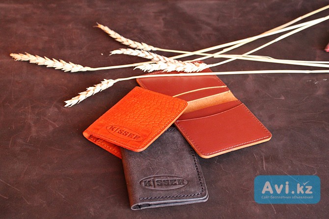 Кошелёк-(kisser)-винтаж, кожа Лисаковск - изображение 1