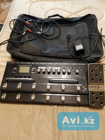 Продам гитарный процессор Line6 pod X3 Live Алматы - изображение 1