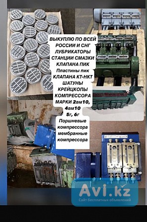 Компрессоры лубрикаторы пластины пик клапана пик вкладыши Астана - изображение 1
