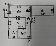 3 комнатная квартира, 59 м<sup>2</sup> Новая Бухтарма