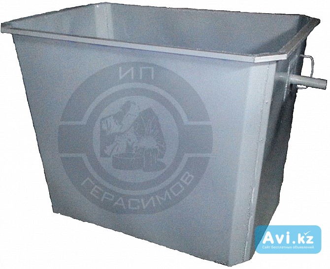 Контейнеры для мусора без крышки, без колес 1, 1 куб (в т. ч. Ндс 16%) Алматы - изображение 1