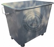 Мусорный контейнер 1, 1 куб. без крышки с колесами Алматы