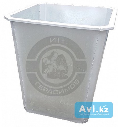 Оцинкованные мусорные контейнеры 750 л (без крышки, без колес) Алматы - изображение 1