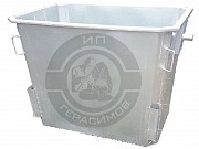 Мусорный контейнер оцинкованный 1100 л без крышки без колес (ндс 16% в т. ч. ) Алматы