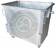 Оцинкованные евроконтейнер 1, 1 куб. (без крышки, с колесами) Алматы