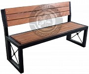 Скамейка ХХ со спинкой Алматы