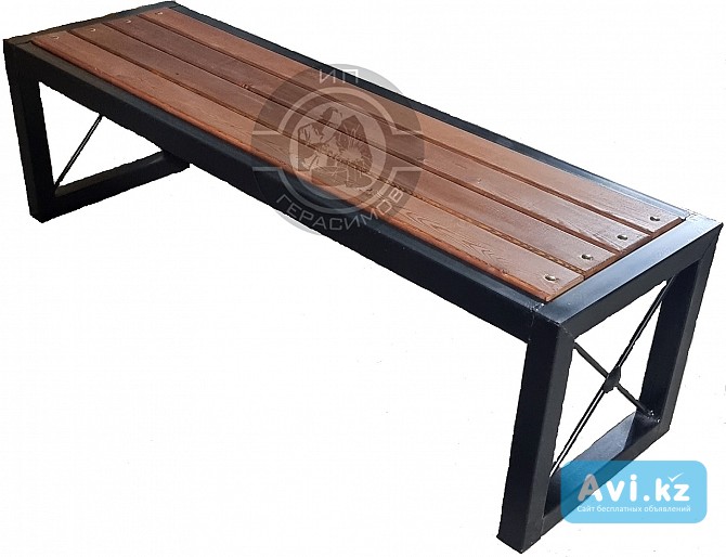 Скамейка ХХ без спинки Алматы - изображение 1