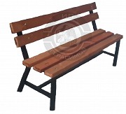 Простая скамейка со спинкой Алматы