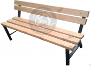 Простая скамейка со спинкой Алматы