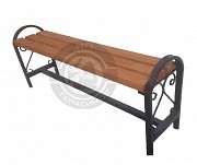Скамейка без спинки с боковым узором Алматы