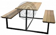 Стол с двумя скамейками без спинки Алматы