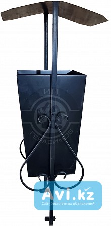 Урна с козырьком, с узором Алматы - изображение 1