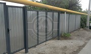 Монтаж заборов из оцинкованного профнастила Алматы