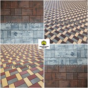 Вибропрессованная брусчатка Сolor-mix в Алматы-плитка тротуарная доставка из г.Алматы