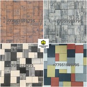 Вибропрессованная брусчатка Сolor-mix в Алматы-плитка тротуарная доставка из г.Алматы