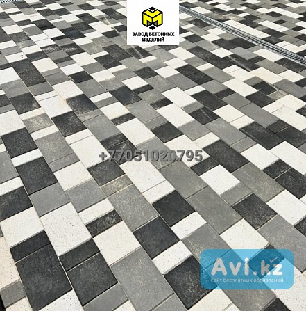 Ландхаус брусчатка вибропрессованная-плитка тротуарная Алматы - изображение 1