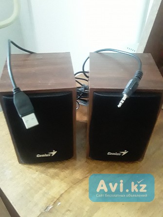 Продам компьютерные 2 звуковые колонки Genius . В отличном состоянии Ц. 5 000 тг. Т. +77055274 Усть-Каменогорск - изображение 1