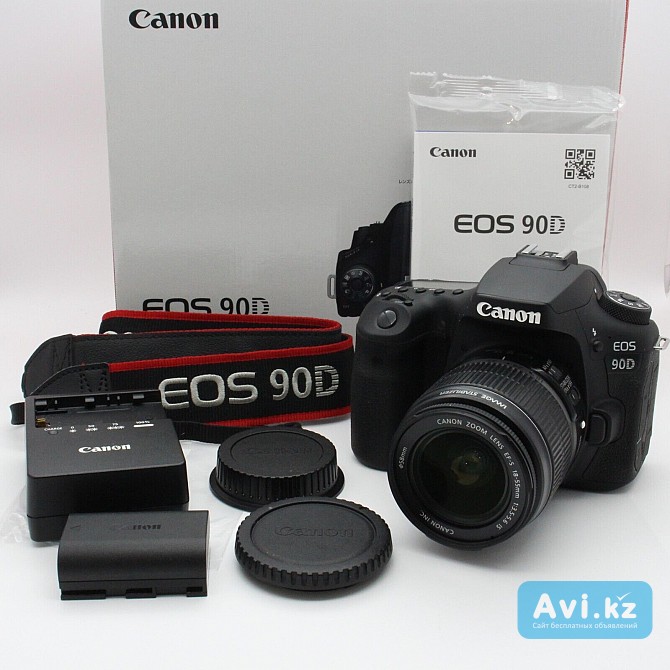 Canon Eos 90d 32.5mp Digital Slr Camera EF 18-55 Lens Kit Кокшетау - изображение 1
