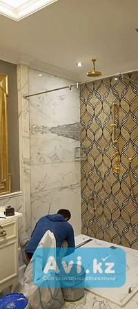 Кафель. Укладка. Ремонт ванной Астана - изображение 1