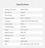 Беспроводной динамический микрофон Luucco Melo-s2 студийный звук новый доставка из г.Алматы