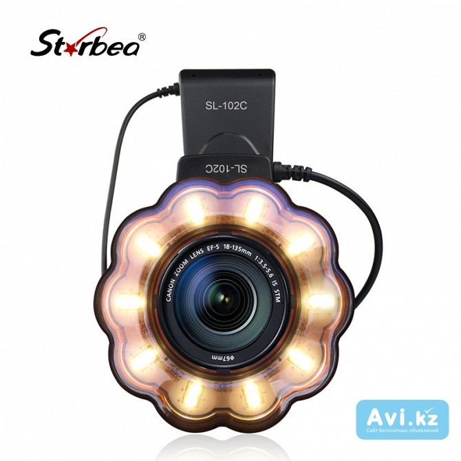 Вспышка кольцевая макро свет для макросъемки новая в упаковке Алматы - изображение 1