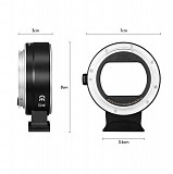 Адаптер переходник для Canon камер и объективов Mount Adapter Ef-eos R новый доставка из г.Алматы
