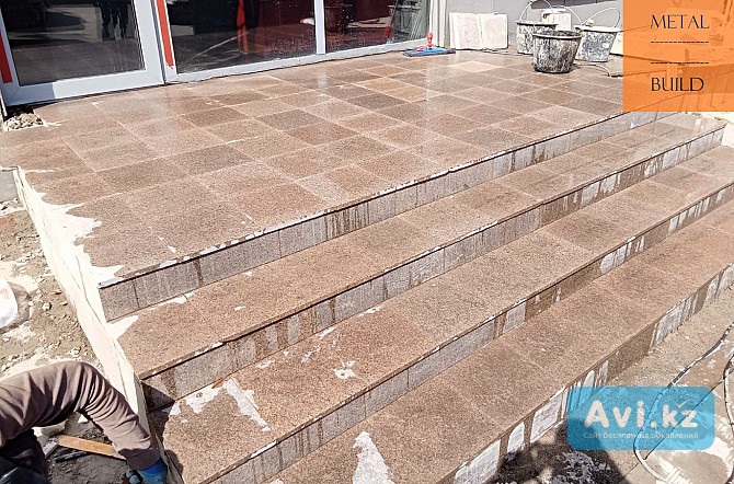 Бетонные ступеньки, крыльцо под ключ: Алматы, Конаев. Гарантия Алматы - изображение 1
