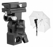 Держатель крепление адаптер для вспышки/лампочки и зонта доставка из г.Алматы