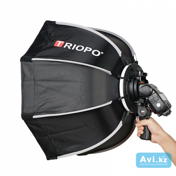 Софтбокс портативный для вспышек диаметр 55см, 65см Алматы - изображение 1
