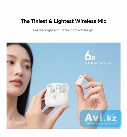 Петлички беспроводные микрофоны новый оригинал Luucco Minipods Алматы - изображение 1