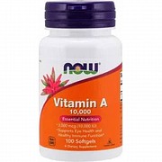 Now Foods Vitamin A 10 000 IU – 100 капсул Алматы