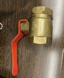 Кран шаровый латунный Pn 16 dn 25 рычаг Алматы