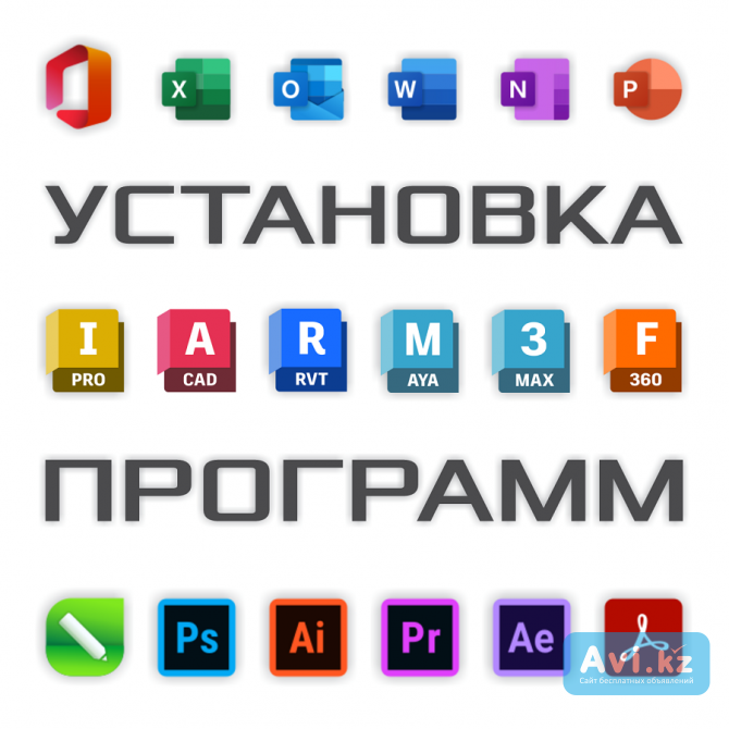 Установка, активация программ. MS Office. Coreldraw. Photoshop. Autocad. 3ds Max Алматы - изображение 1