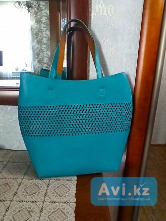 Женская летняя сумка Mexx 37х31 см бирюзовый цвет Алматы - изображение 1