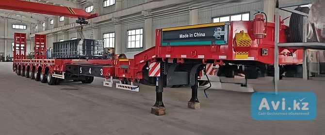 Трал Xinhongdong 7 осей раздвижение на 6м, Пневмо низкорамный Алматы - изображение 1