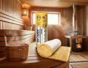Утеплитель рулонный Sauna 50х1200х12500 мм, 0, 75 м3, 15 м2/р. Isover Астана