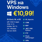 Аренда Vps/vds Ri-basic NL w25 Астана