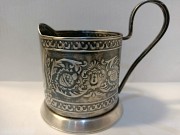 Продам советский Подстаканник «памятник Юрию Долгорукому» из мельхиора.оригинал.1969 год. 2 штуки Караганда