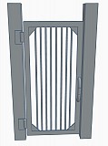 Калитка Кмс, Кмг 0, 85х1, 8 серия 3.017-3 Хромтау