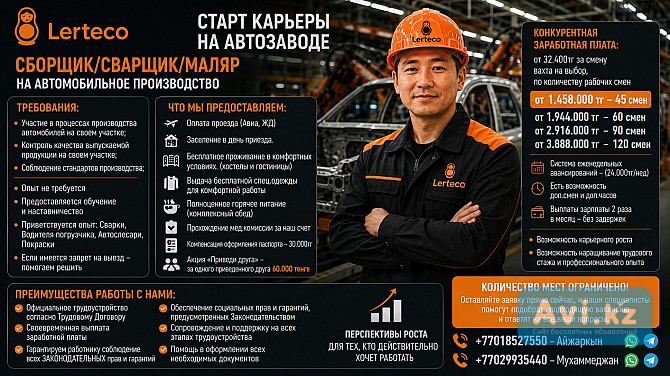 Вакансия: Автомаляр Астана - изображение 1