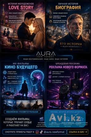 Создаём ИИ фильмы, Love Story молодоженов, Личные истории и ИИ видеореклама Астана - изображение 1
