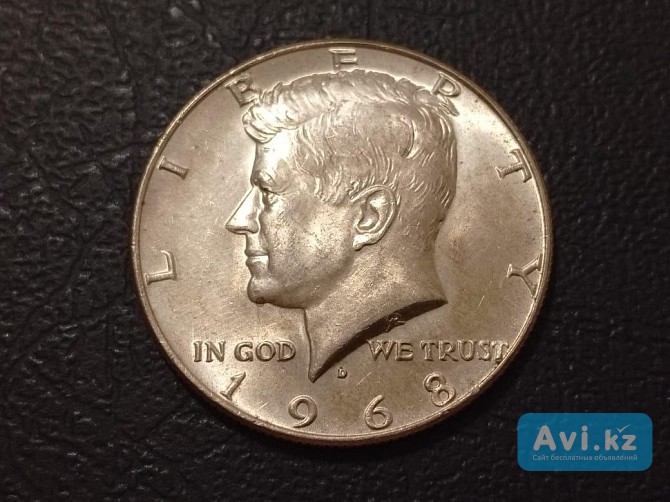 Сша. Пол доллара 1968.vf. Серебро Хромтау - изображение 1
