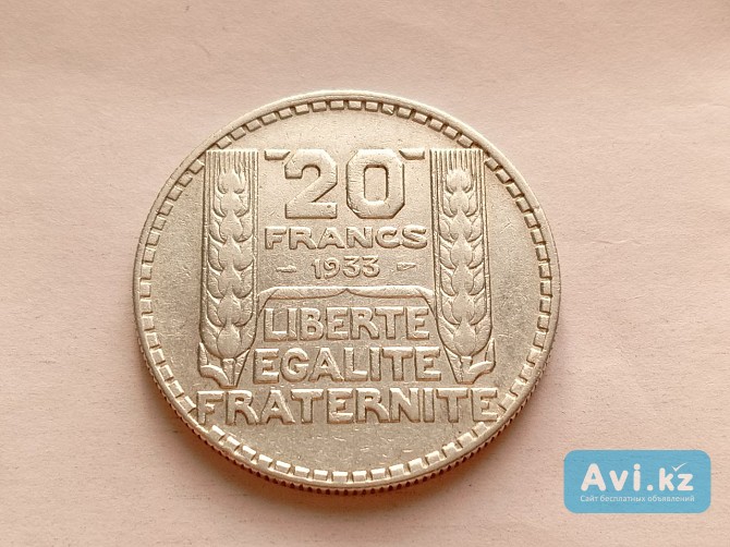 Франция 20 франков 1933.vf Хромтау - изображение 1