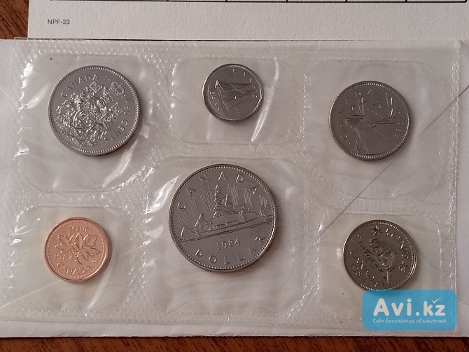 Канада монеты Unc в запаках 1984 / 1970 г Хромтау - изображение 1