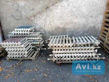 Продам чугунные радиаторы б/у. 7 и 14 секционные. Цена за секцию Торг возможен Караганда - изображение 1